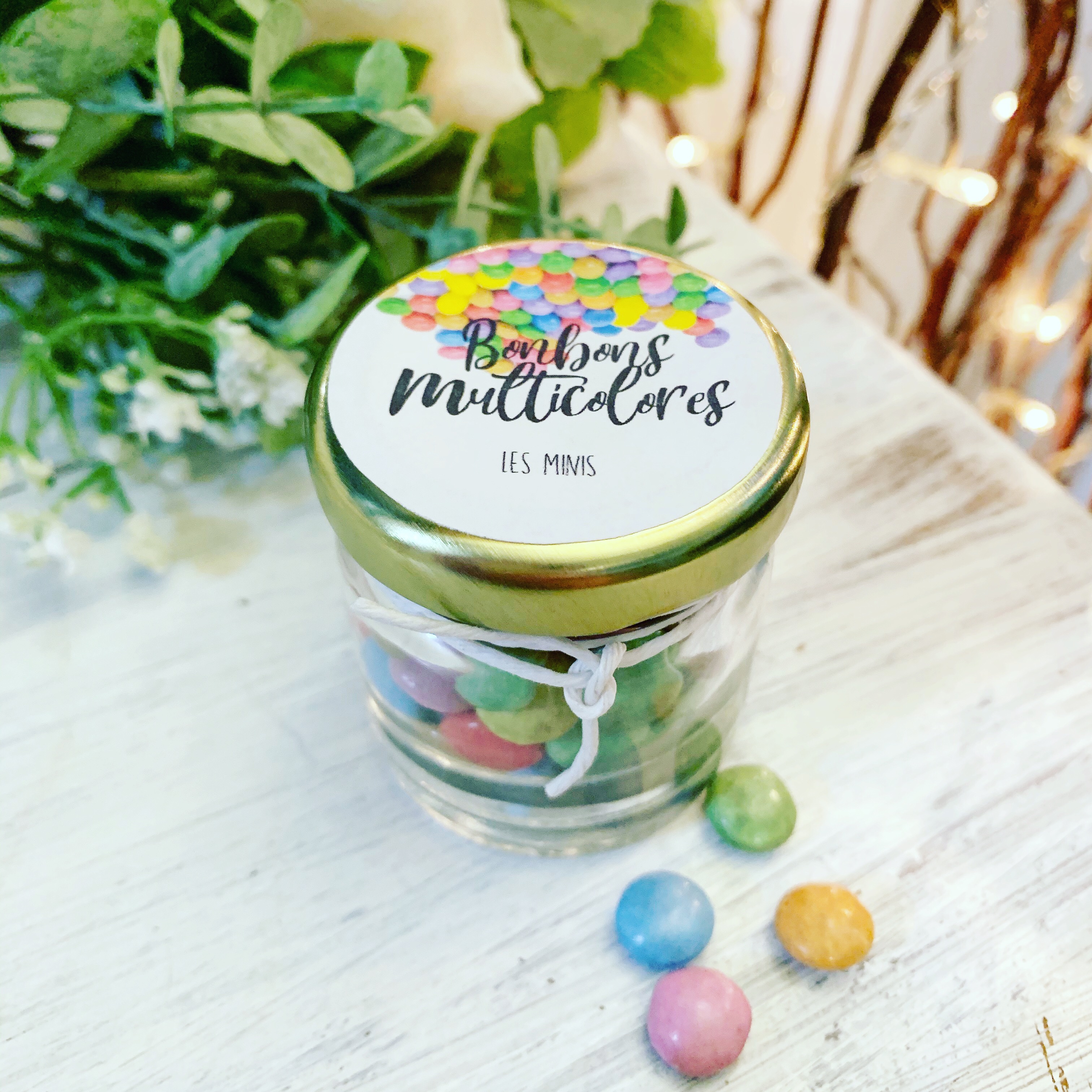 Dragees Personnalisees Mariage Bapteme Bonbons Multicolores Cadeaux Invites 40ml Bougies Parfumees De Provence Fondants En Cire Pour Brule Parfum